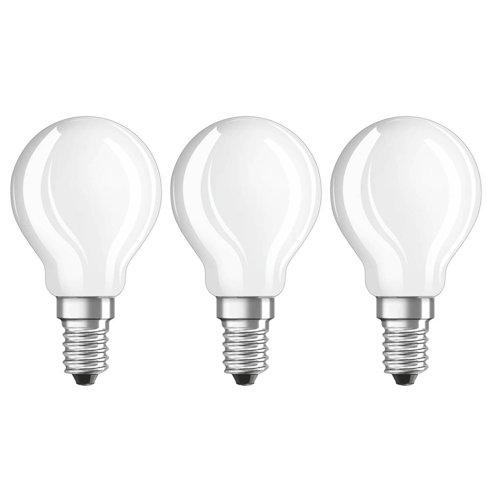 LED-Lampe E14 4W, warmweiß, 470 Lumen, 3er-Set von Osram