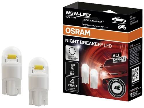 OSRAM 2825DWNB-2HFB LED Leuchtmittel Night Breaker® LED W5W 1W 12V von Osram