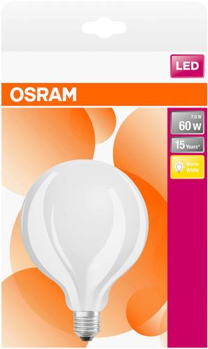 OSRAM 4058075269866 LED EEK E (A - G) E27 Globeform 6.5W = 60W Warmweiß (Ø x L) 124mm x 168mm 1St. von Osram