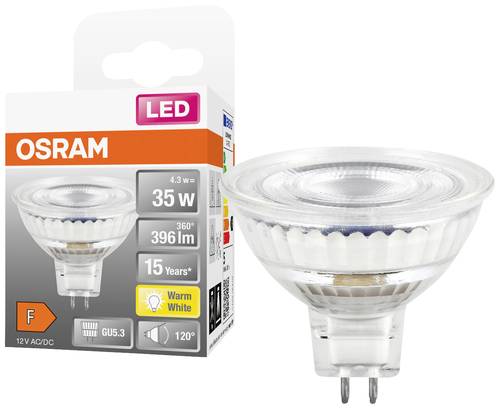 OSRAM 4099854098895 LED EEK F (A - G) GU5.3 Reflektor 4.3W = 35W Warmweiß (Ø x H) 50mm x 50mm 1St. von Osram