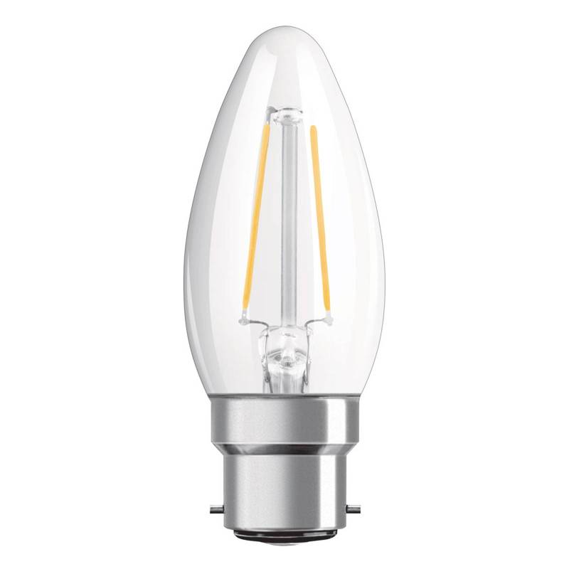 OSRAM LED-Kerze B22d Classic B Filament 2,5W klar von Osram