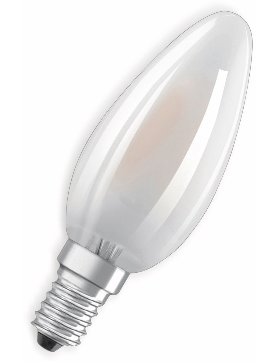 OSRAM LED-Lampe, E14, 5 W, 470 lm, 2700 K, B35 Matt von Osram