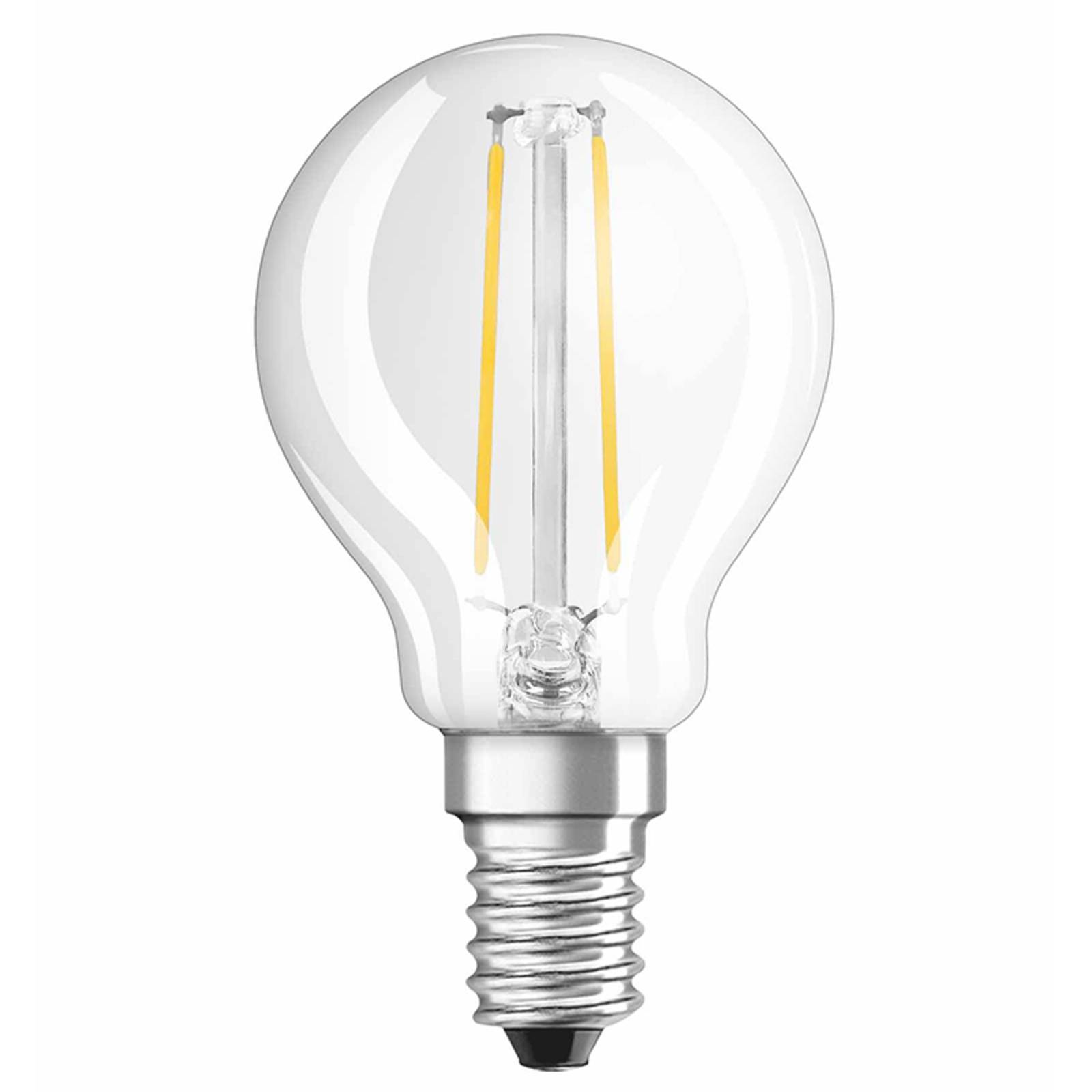 OSRAM LED-Lampe E14 Tropfen 2,5W 827 Retrofit klar von Osram