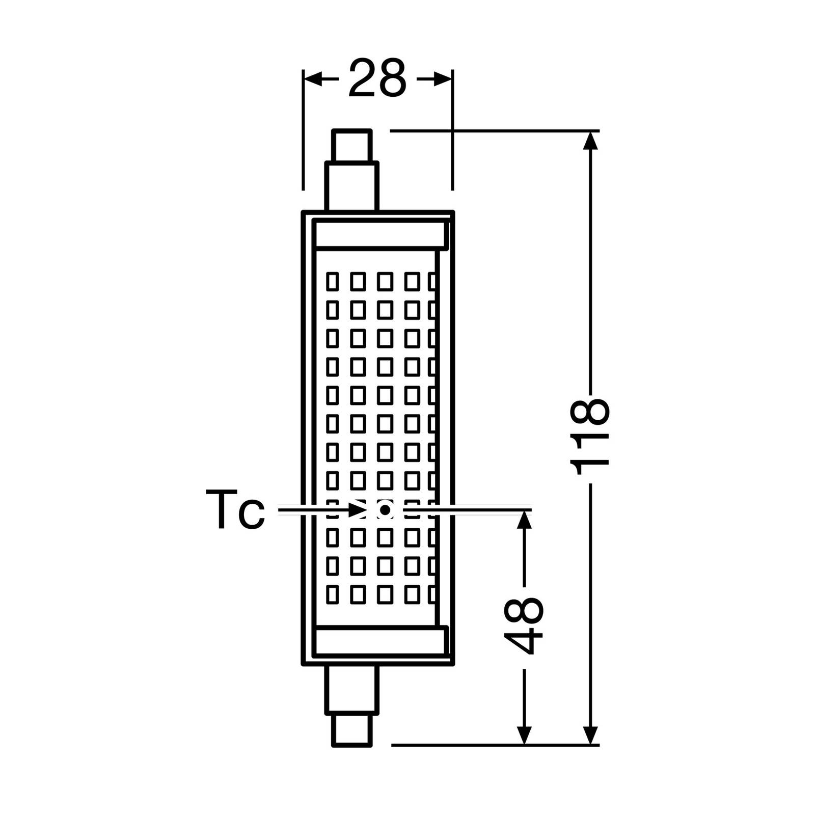 OSRAM LED-Lampe R7s 18,2W 2.700K dimmbar von Osram