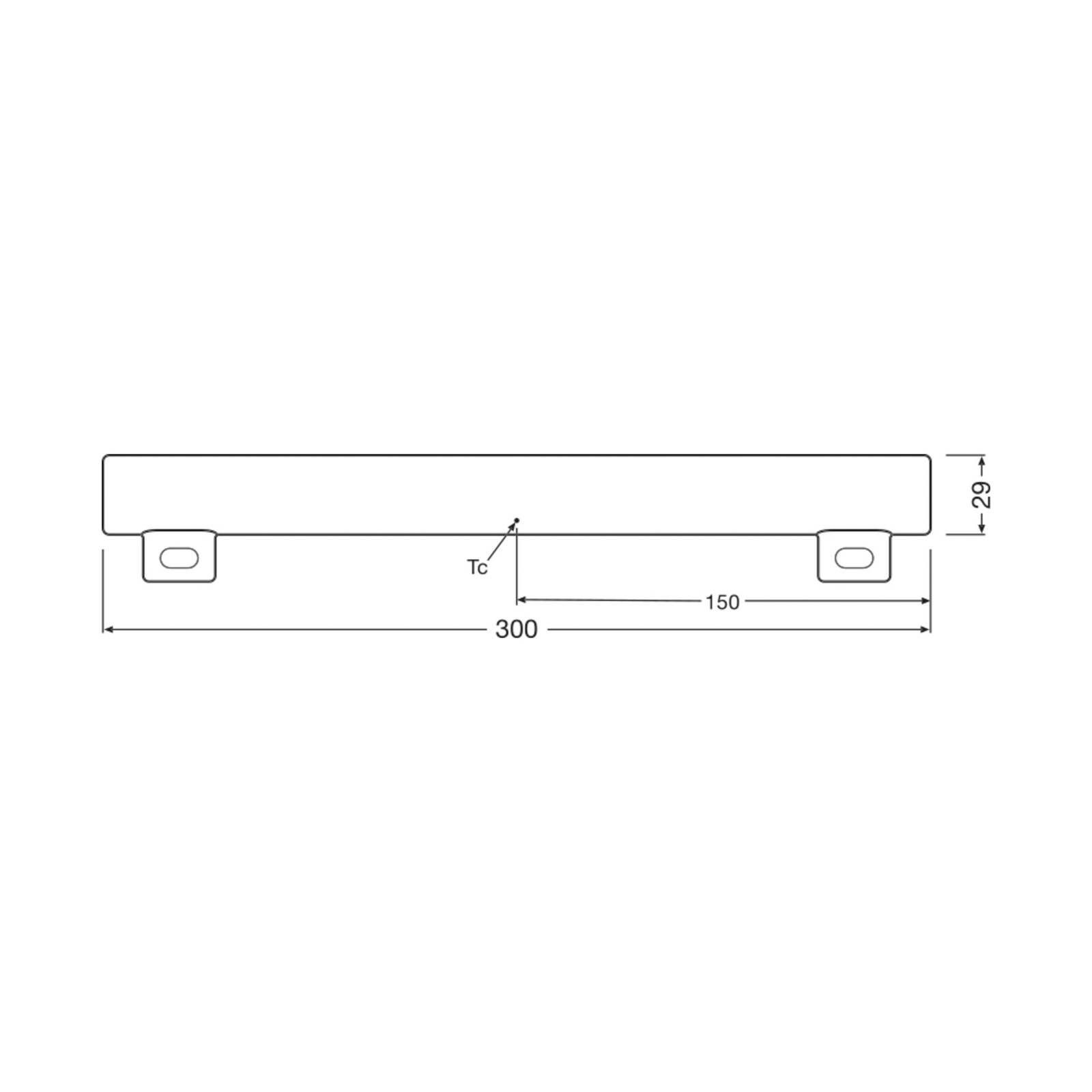 OSRAM LED-Linienlampe S14s 3W Röhre 2.700K 30cm matt dim OSRAM LED-Linienlampe S14s 3W Röhre 2.700K 30cm matt dim von Osram