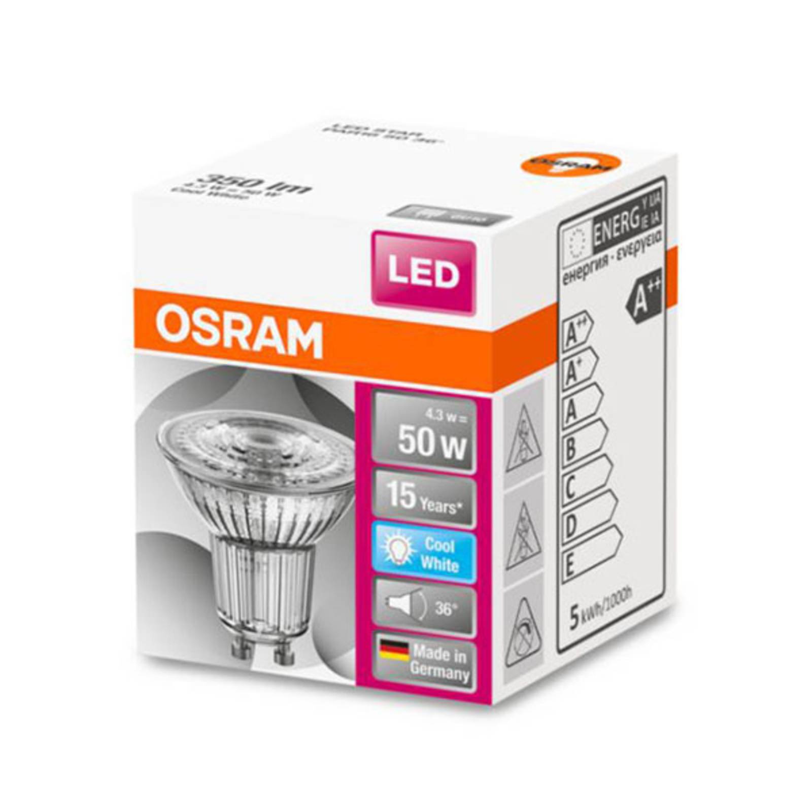 OSRAM LED-Reflektor Star GU10 4,5W universalweiß von Osram