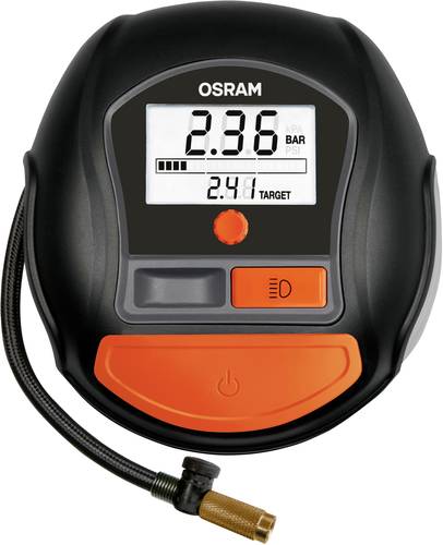OSRAM OTI1000 Kompressor Digitales Display, Überlastungsschutz, mit Arbeitslampe, Kabelfach/-aufnah von Osram