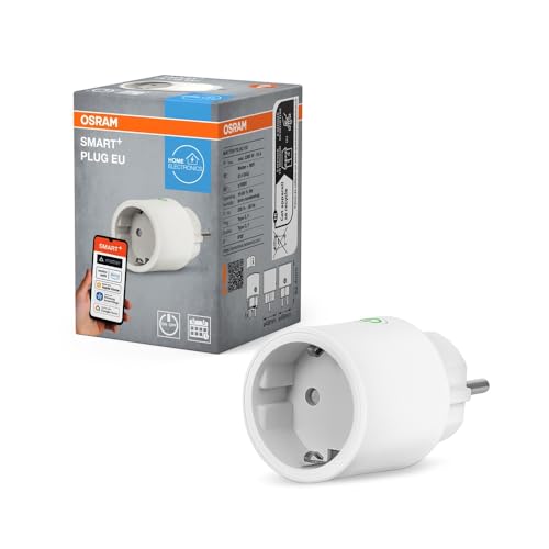 OSRAM SMART+ Smarte Steckdose mit Matter over WiFi, entwickelt für Alexa - einfaches Setup per Klick, bindet konventionelle Geräte mit bis zu 2.300W ins Smart Home ein, 4er-Pack von Osram