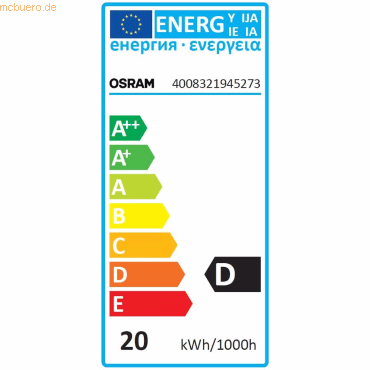 Osram Halogenlampe HaloPin Eco 20 Watt G9 Osram Halogenlampe HaloPin Eco 20 Watt G9 von Osram