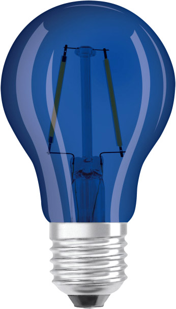 Osram LED-Lampe E27 Star Décor CLA A 2,5W, Blau von Osram