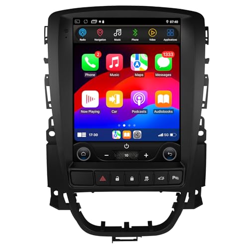 Ossuret Autoradio für (2009-2015) Opel Astra J/Buick Verano, 9.7 Zoll Android 12 GPS-Navigation mit Apple Carplay Android Auto WiFi SWC Bluetooth USB FM DAB+ von Ossuret