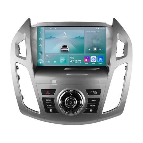 Ossuret Autoradio für (2013-2018) Ford Transit Connect/Ford Tourneo Connect, 9 Zoll Android 13 Touchscreen 2+64GB GPS-Navigation mit Carplay Android Auto WiFi Bluetooth USB von Ossuret