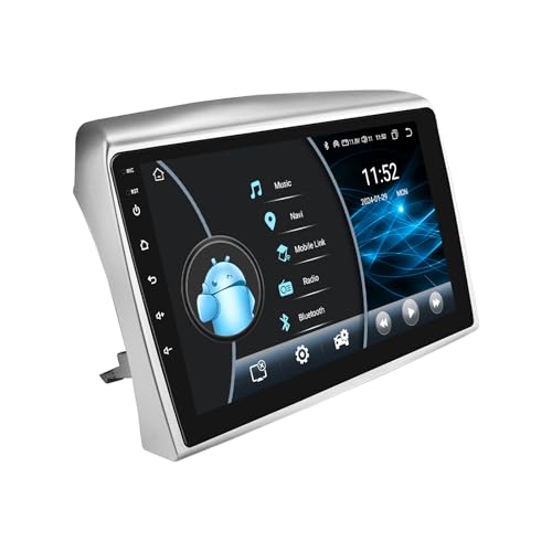 Ossuret Autoradio für Lancia Ypsilon 2006-2011, 8-Core 4G+64G Android 13 GPS Navi 9-Zoll-QLED-Touchscreen mit CarPlay Android Auto Bluetooth WiFi 4G LTE DSP RDS USB SWC von Ossuret