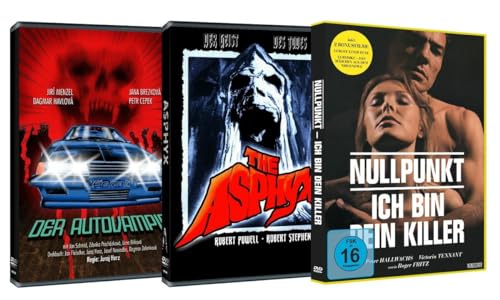 DER AUTOVAMPIR / ASPHYX - DER GEIST DES TODES / NULLPUNKT / GEBURT DER HEXE / EURYDIKE – DAS MÄDCHEN AUS DEM NIRGENDWO - Horror DVD Bundle - Limited Edition von Ostalgica