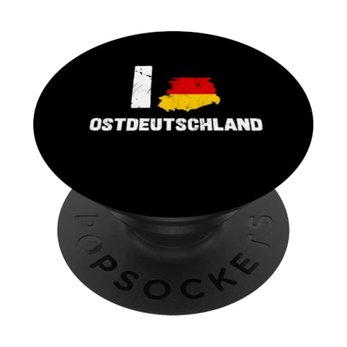 I LOVE OSTDEUTSCHLAND - Vintage Geschenk Geschenkidee PopSockets Klebender PopGrip von Ostdeutschland Ossi Heimat Geschenke