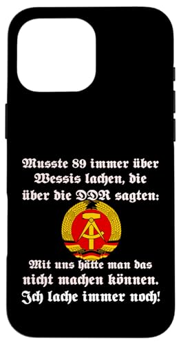Ossi DDR Ostdeutschland - Witzige coole Sprüche Geschenk Hülle für iPhone 16 Pro Max von Ostdeutschland Ossi Heimat Geschenke