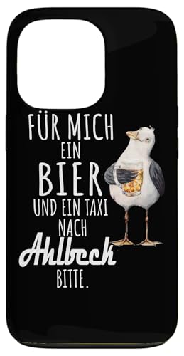 Ein Bier und ein Taxi nach Ahlbeck Ostsee Shirt Möwe Hülle für iPhone 13 Pro von Ostsee T-Shirt Küstenkind Mecklenburg-Vorpommern