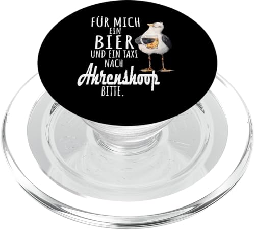 Ein Bier und ein Taxi nach Ahrenshoop Ostsee Shirt Möwe PopSockets PopGrip für MagSafe von Ostsee T-Shirt Küstenkind Mecklenburg-Vorpommern