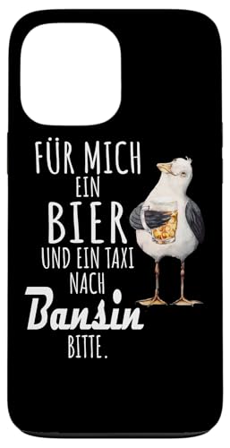 Ein Bier und ein Taxi nach Bansin Ostsee Shirt Möwe Hülle für iPhone 13 Pro Max von Ostsee T-Shirt Küstenkind Mecklenburg-Vorpommern