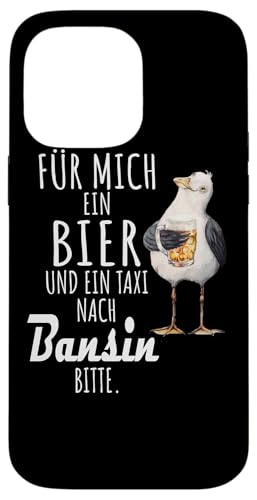 Ein Bier und ein Taxi nach Bansin Ostsee Shirt Möwe Hülle für iPhone 14 Pro Max von Ostsee T-Shirt Küstenkind Mecklenburg-Vorpommern