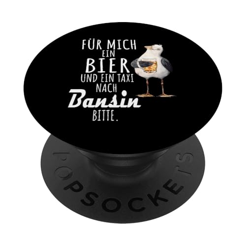 Ein Bier und ein Taxi nach Bansin Ostsee Shirt Möwe PopSockets Klebender PopGrip Ein Bier und ein Taxi nach Bansin Ostsee Shirt Möwe PopSockets Klebender PopGrip von Ostsee T-Shirt Küstenkind Mecklenburg-Vorpommern