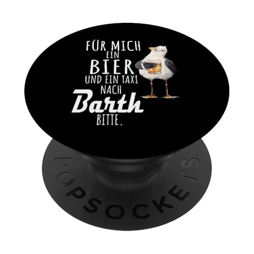 Ein Bier und ein Taxi nach Barth Ostsee Shirt Möwe PopSockets Klebender PopGrip Ein Bier und ein Taxi nach Barth Ostsee Shirt Möwe PopSockets Klebender PopGrip von Ostsee T-Shirt Küstenkind Mecklenburg-Vorpommern