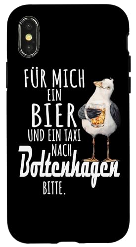 Ein Bier und ein Taxi nach Boltenhagen Ostsee Shirt Möwe Hülle für iPhone X/XS Ein Bier und ein Taxi nach Boltenhagen Ostsee Shirt Möwe Hülle für iPhone X/XS von Ostsee T-Shirt Küstenkind Mecklenburg-Vorpommern