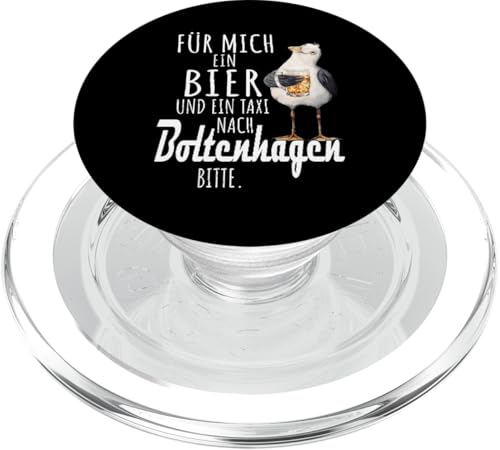 Ein Bier und ein Taxi nach Boltenhagen Ostsee Shirt Möwe PopSockets PopGrip für MagSafe von Ostsee T-Shirt Küstenkind Mecklenburg-Vorpommern
