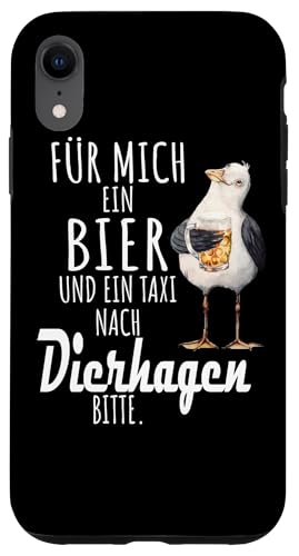 Ein Bier und ein Taxi nach Dierhagen Ostsee Shirt Möwe Hülle für iPhone XR von Ostsee T-Shirt Küstenkind Mecklenburg-Vorpommern