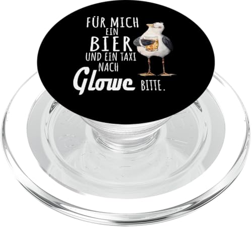 Ein Bier und ein Taxi nach Glowe Ostsee Shirt Möwe PopSockets PopGrip für MagSafe von Ostsee T-Shirt Küstenkind Mecklenburg-Vorpommern