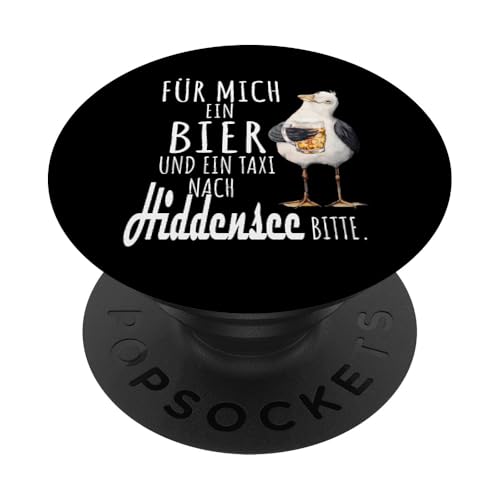 Ein Bier und ein Taxi nach Hiddensee Ostsee Shirt Möwe PopSockets Klebender PopGrip Ein Bier und ein Taxi nach Hiddensee Ostsee Shirt Möwe PopSockets Klebender PopGrip von Ostsee T-Shirt Küstenkind Mecklenburg-Vorpommern