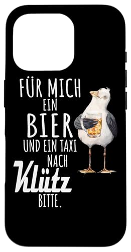 Ein Bier und ein Taxi nach Klütz Ostsee Shirt Möwe Hülle für iPhone 16 Pro von Ostsee T-Shirt Küstenkind Mecklenburg-Vorpommern