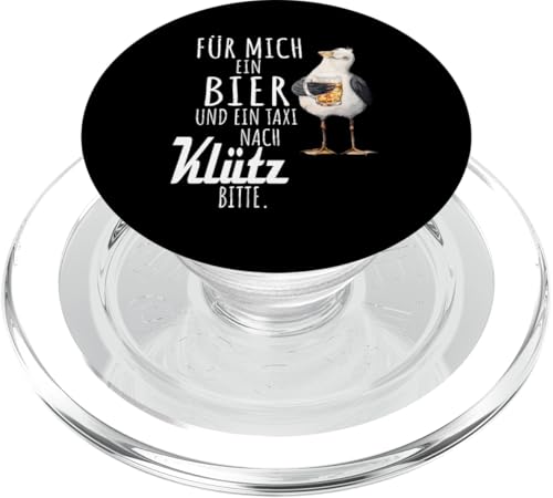 Ein Bier und ein Taxi nach Klütz Ostsee Shirt Möwe PopSockets PopGrip für MagSafe von Ostsee T-Shirt Küstenkind Mecklenburg-Vorpommern