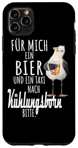 Ein Bier und ein Taxi nach Kühlungsborn Ostsee Shirt Möwe Hülle für iPhone 11 Pro Max von Ostsee T-Shirt Küstenkind Mecklenburg-Vorpommern