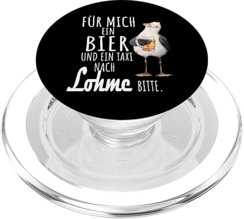 Ein Bier und ein Taxi nach Lohme Ostsee Shirt Möwe PopSockets PopGrip für MagSafe von Ostsee T-Shirt Küstenkind Mecklenburg-Vorpommern