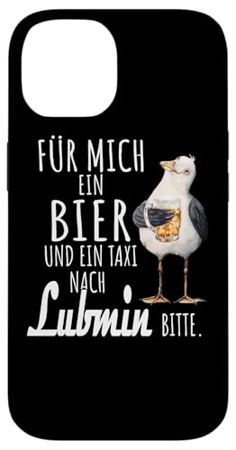 Ein Bier und ein Taxi nach Lubmin Ostsee Shirt Möwe Hülle für iPhone 14 von Ostsee T-Shirt Küstenkind Mecklenburg-Vorpommern