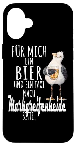 Ein Bier und ein Taxi nach Markgrafenheide Ostsee Shirt Möwe Hülle für iPhone 16 Plus von Ostsee T-Shirt Küstenkind Mecklenburg-Vorpommern