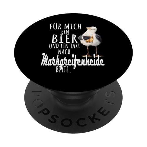 Ein Bier und ein Taxi nach Markgrafenheide Ostsee Shirt Möwe PopSockets Klebender PopGrip Ein Bier und ein Taxi nach Markgrafenheide Ostsee Shirt Möwe PopSockets Klebender PopGrip von Ostsee T-Shirt Küstenkind Mecklenburg-Vorpommern