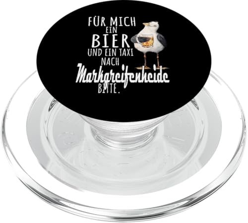 Ein Bier und ein Taxi nach Markgrafenheide Ostsee Shirt Möwe PopSockets PopGrip für MagSafe von Ostsee T-Shirt Küstenkind Mecklenburg-Vorpommern