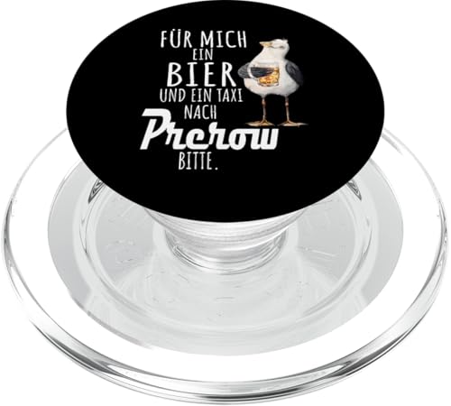 Ein Bier und ein Taxi nach Prerow Ostsee Shirt Möwe PopSockets PopGrip für MagSafe von Ostsee T-Shirt Küstenkind Mecklenburg-Vorpommern