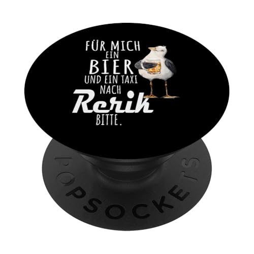 Ein Bier und ein Taxi nach Rerik Ostsee Shirt Möwe PopSockets Klebender PopGrip Ein Bier und ein Taxi nach Rerik Ostsee Shirt Möwe PopSockets Klebender PopGrip von Ostsee T-Shirt Küstenkind Mecklenburg-Vorpommern