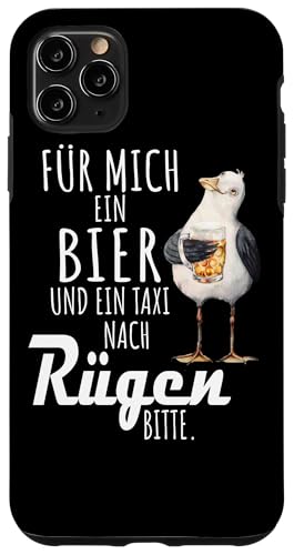 Ein Bier und ein Taxi nach Rügen Ostsee Shirt Möwe Hülle für iPhone 11 Pro Max von Ostsee T-Shirt Küstenkind Mecklenburg-Vorpommern
