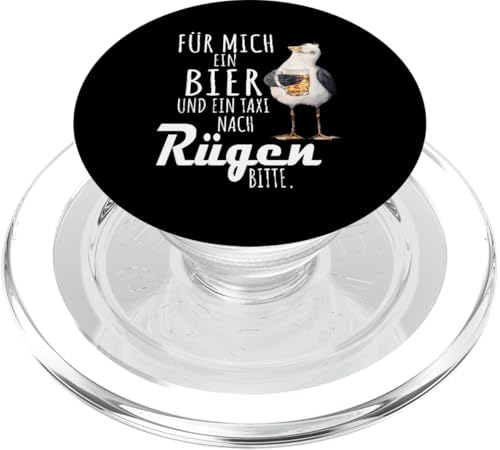 Ein Bier und ein Taxi nach Rügen Ostsee Shirt Möwe PopSockets PopGrip für MagSafe von Ostsee T-Shirt Küstenkind Mecklenburg-Vorpommern
