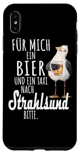 Ein Bier und ein Taxi nach Strahlsund Ostsee Shirt Möwe Hülle für iPhone XS Max von Ostsee T-Shirt Küstenkind Mecklenburg-Vorpommern
