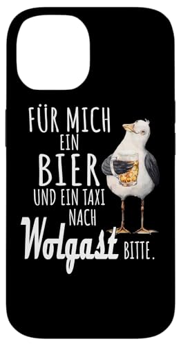 Ein Bier und ein Taxi nach Wolgast Ostsee Shirt Möwe Hülle für iPhone 14 Ein Bier und ein Taxi nach Wolgast Ostsee Shirt Möwe Hülle für iPhone 14 von Ostsee T-Shirt Küstenkind Mecklenburg-Vorpommern