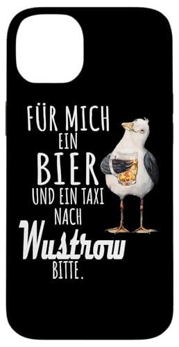 Ein Bier und ein Taxi nach Wustrow Ostsee Shirt Möwe Hülle für iPhone 14 Plus von Ostsee T-Shirt Küstenkind Mecklenburg-Vorpommern