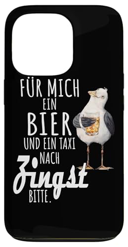 Ein Bier und ein Taxi nach Zingst Ostsee Shirt Möwe Hülle für iPhone 13 Pro von Ostsee T-Shirt Küstenkind Mecklenburg-Vorpommern
