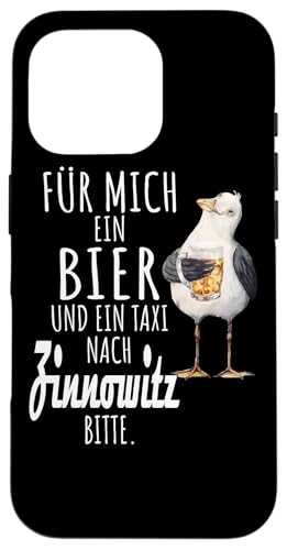 Ein Bier und ein Taxi nach Zinnowitz Ostsee Shirt Möwe Hülle für iPhone 16 Pro von Ostsee T-Shirt Küstenkind Mecklenburg-Vorpommern