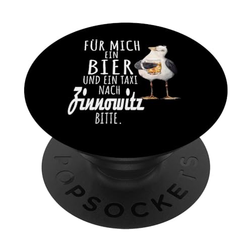 Ein Bier und ein Taxi nach Zinnowitz Ostsee Shirt Möwe PopSockets Klebender PopGrip Ein Bier und ein Taxi nach Zinnowitz Ostsee Shirt Möwe PopSockets Klebender PopGrip von Ostsee T-Shirt Küstenkind Mecklenburg-Vorpommern
