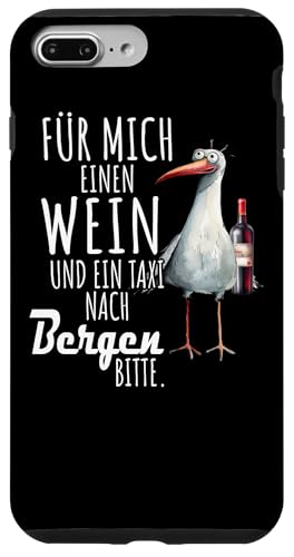 Ein Wein und ein Taxi nach Bergen Ostsee Shirt Möwe Rügen Hülle für iPhone 7 Plus/8 Plus Ein Wein und ein Taxi nach Bergen Ostsee Shirt Möwe Rügen Hülle für iPhone 7 Plus/8 Plus von Ostsee T-Shirt Küstenkind Meerweh Wein Rügen